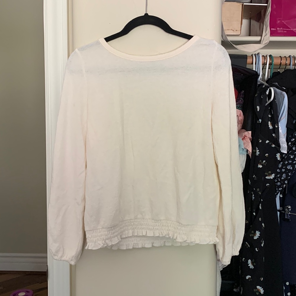 Loft xs cream top
